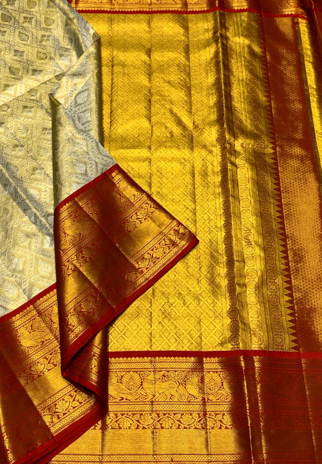 Pure Kanchipattu Tissue Silk Saree – 2G Zari