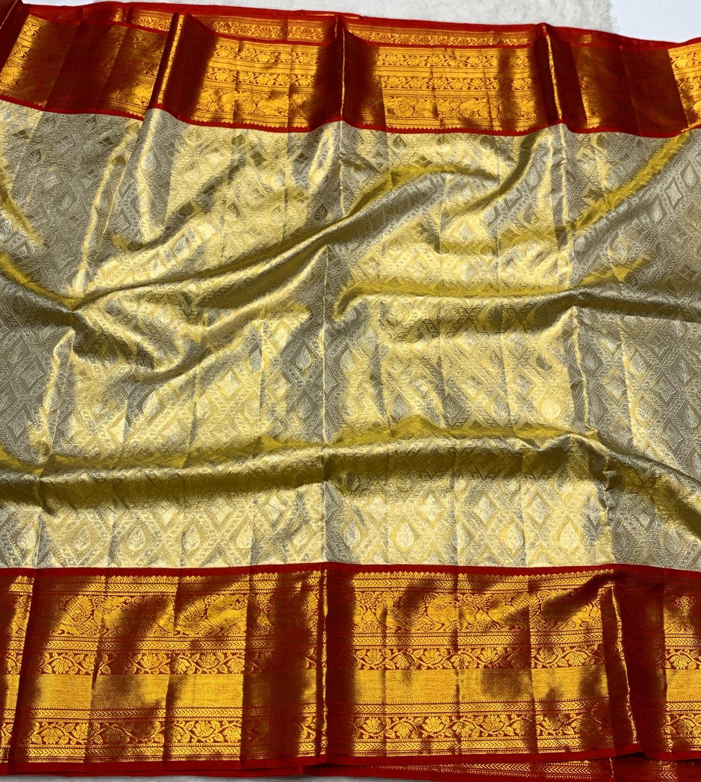 Pure Kanchipattu Tissue Silk Saree – 2G Zari