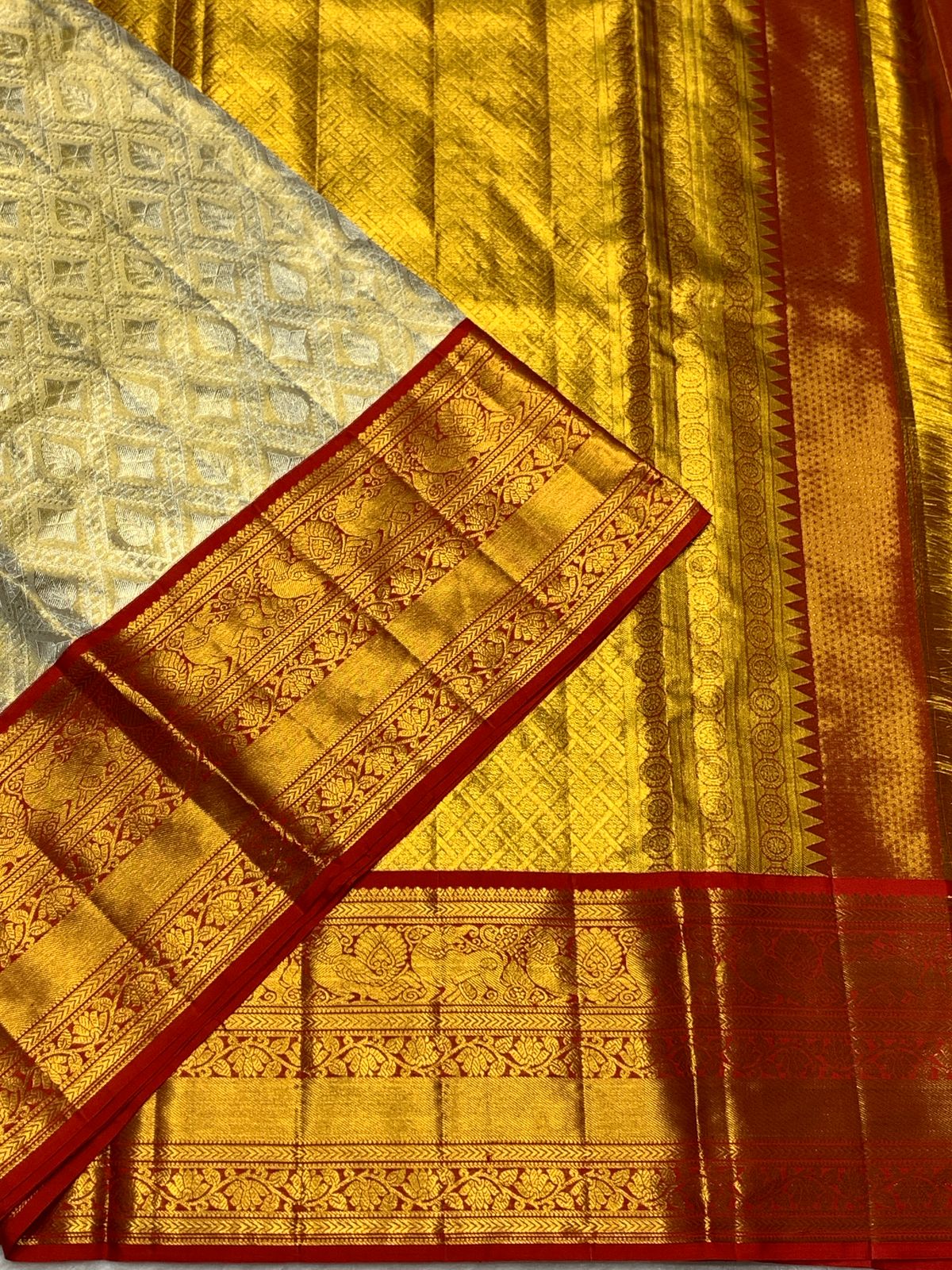 Pure Kanchipattu Tissue Silk Saree – 2G Zari